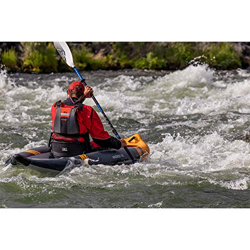 AQUAGLIDE McKenzie 105 Inflatable Kayak - 1 Person Whitewater Kayak Navy