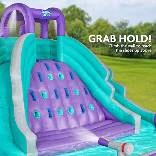 SUNNY & FUN Ultra Climber Inflatable Water Slide Park Green