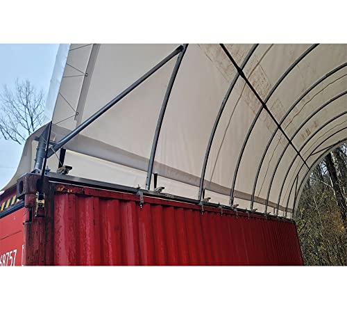 Mytee Products 20' x 40' Shipping Container Canopy Shelter White
