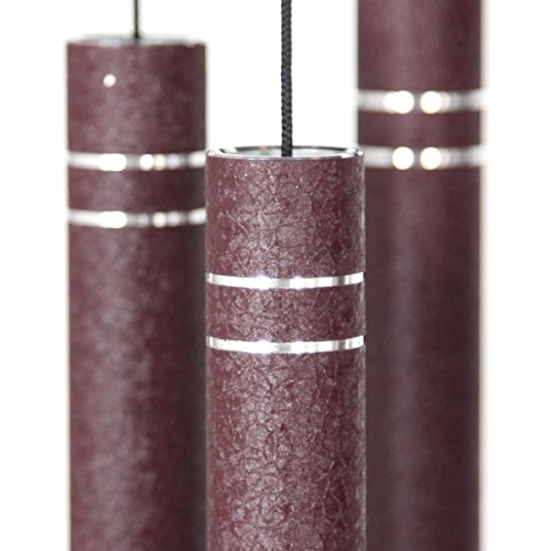 Arabesque 59-Inch Garnet Wind Chime for Patio, Backyard, Garden Décor
