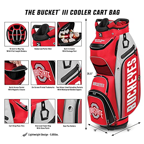 Team Effort Arizona Wildcats Bucket III Cooler Cart Golf Bag Arizona Wildcats