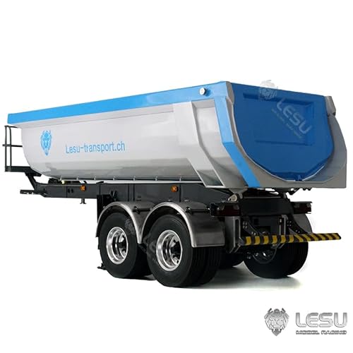 TOUCAN RC HOBBY LESU Metal Hydraulic Dumper Trailer Pump for 1/14 Tractor Truck Gray
