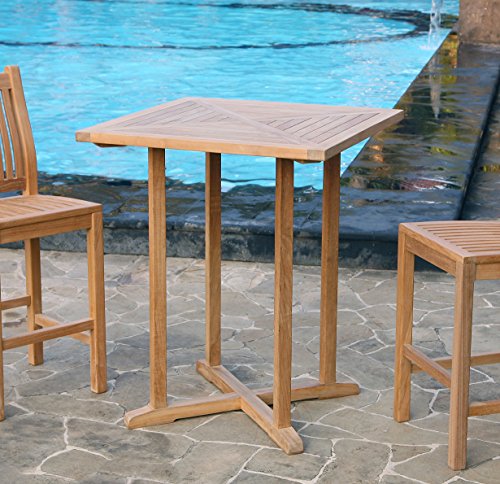 Tortuga Outdoor Jakarta 3 Piece Patio Bar Set Teak