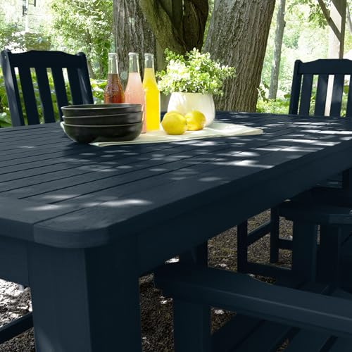 Highwood Lehigh 7pc Rectangular Counter Height Dining Set 72" x 42" Federal Blue