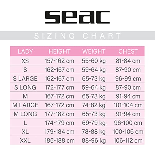 SEAC Women's Full Wetsuit 5mm Space Black - Large