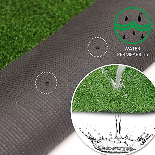 Goasis Lawn Artificial Grass Mats 35MM Thick Customized Sizes Indoor Outdoor 12FT