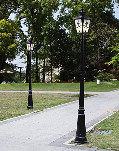 JINHH Victorian Style LED Street Light Black-210cm