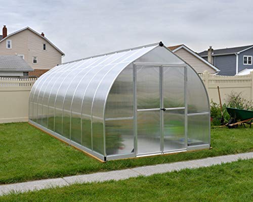 Palram Canopia Bella 8' x 20' Greenhouse Silver