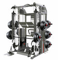 MiM USA Hercules Pro Commercial Smith Machine Functional Trainer Power Rack Black