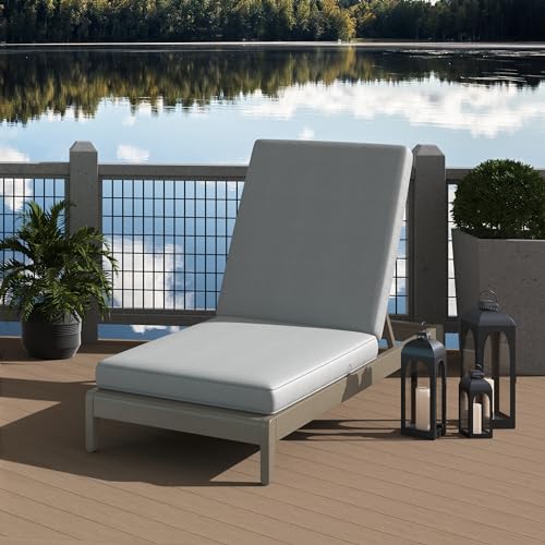 Homestyles Sustain Outdoor Chaise Lounge Gray