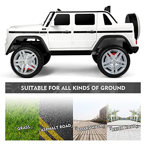 Fitnessclub Kids Ride On Mercedes-Benz Maybach G650S Electric Car White