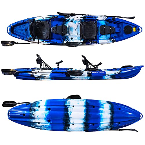 Reel Yaks Tandem Fishing Angler Kayak 12.5’ Blue
