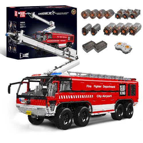 Mould King Airport Rescue Vehicle Building Set 6653 Pieces with Motor/APP Remote Control