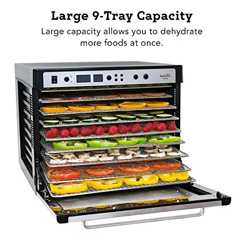 Tribest Sedona SDC-S101-B Supreme Commercial Electric Food Dehydrator Black
