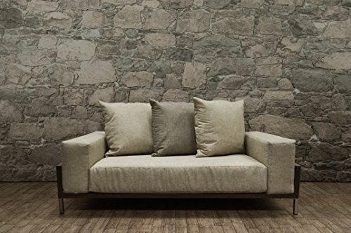 Solis Patio Nubis Deep Seated Loveseat Cream/Grey/Black/Silver/Natural/Gold