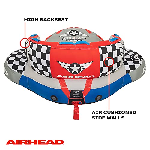 AIRHEAD Chariot Warbird 2 Towable Tube Grey Blue Red