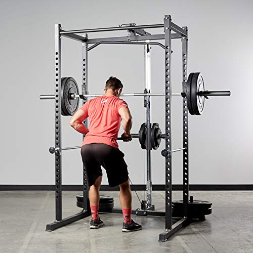 REP Power Rack PR-1000 with LAT Pull-Down and Dip Black