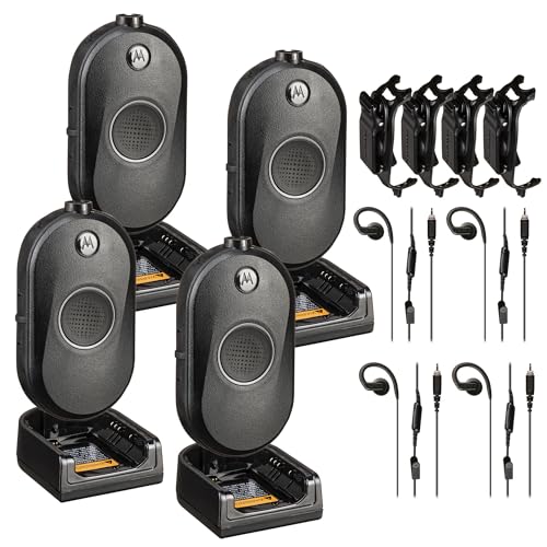 Motorola Solutions CLP1080e 8-Channel Two-Way UHF Business Radio 4-Pack Black