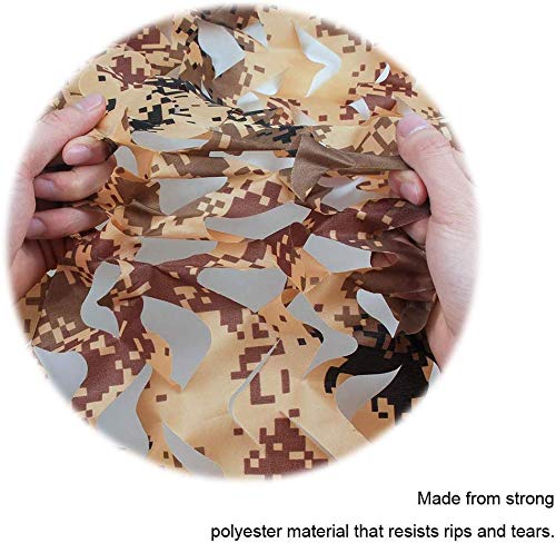 NICEFISH Camo Net Military Camouflage Netting Desert Digital 10x20M (33x66ft)