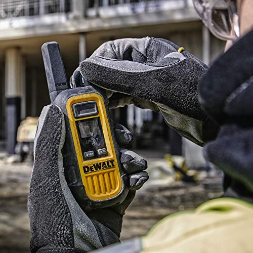 DEWALT DXFRS300 Heavy Duty Waterproof Walkie Talkies Black - 24 Pack with 4X Gang Chargers