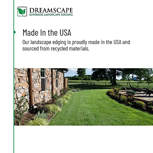Dreamscape SlideEdge Aluminum Landscape Edging - 16 Strips, 117.5ft Total, Black