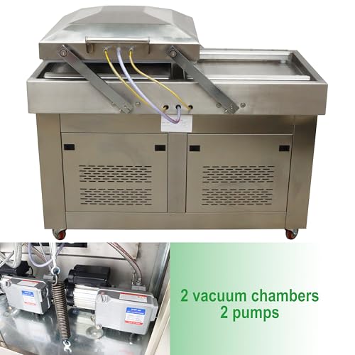 TECHTONGDA Double Chamber Vacuum Sealer Stainless Steel for Fruits & Vegetables