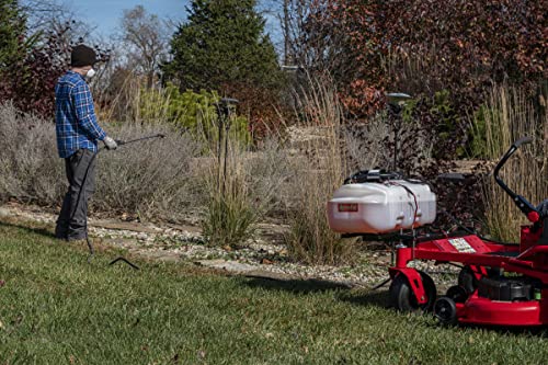 Agri-Fab 45-0628 Zero Turn Riding Lawn Mower Sprayer with Boom and Wand 15-Gallon Capacity White