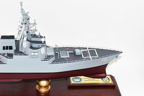 Squadron Nostalgia LLC USS Thomas Hudner (DDG-116) Mahogany Model 24-Inch