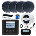 Enrock Marine JBL JAM5000N Marine USB Bluetooth Receiver with Remote, 10" Subwoofer & 4x 5.25" Speakers Black