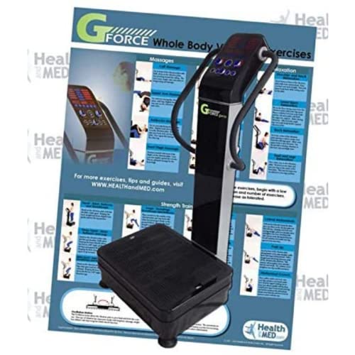 HEALTH AND MED.COM GForce Pro DX 1500W Dual Motor Vibration Plate Exercise Machine
