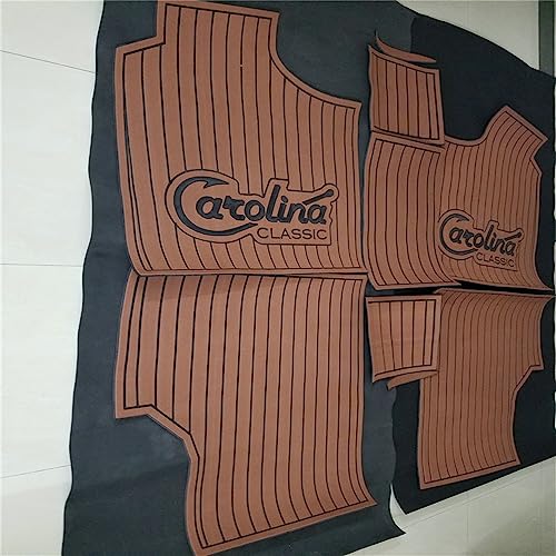 Valman Boat EVA Faux Teak Decking Floor Mat for 2000 Carolina Classic 25 Cockpit Pad - Color Options Available