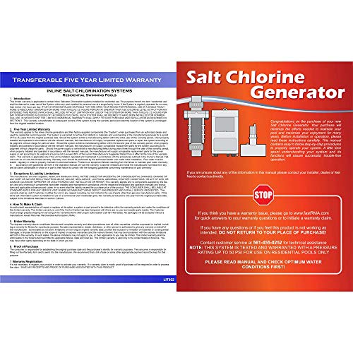 Blue Wave Endurachlor Salt Chlorine Generator for 15,000-Gal Pool