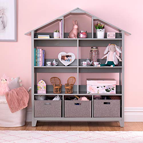 Martha Stewart Kids' Deluxe Dollhouse Bookcase Grey