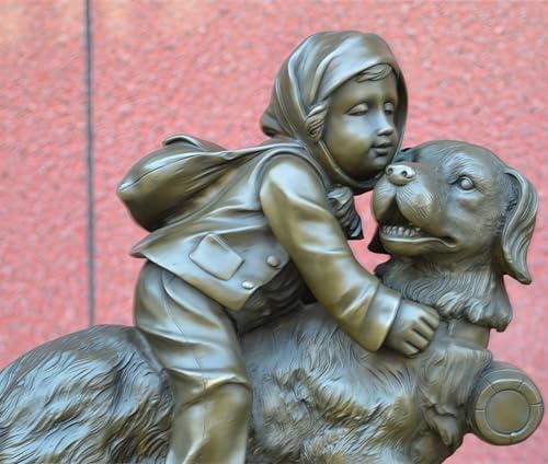 FENGSHUI-CAISHEN Pure Copper Dog Statue Aeneous
