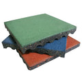 Rubber-Cal Eco-Safety Interlocking Playground Tiles 80 Pack Coal