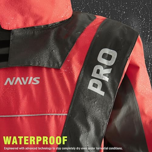 FWG Men's Pro Dry Suit Waterproof Breathable Durable Red