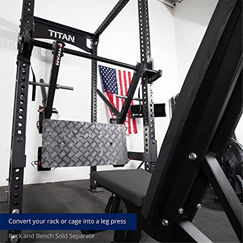 Titan Fitness Power Rack Stealth Leg Press 500 LB