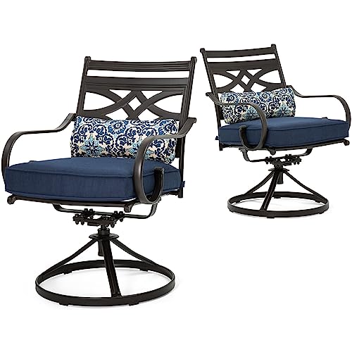 Hanover Montclair 11-Piece Outdoor Dining Set Navy