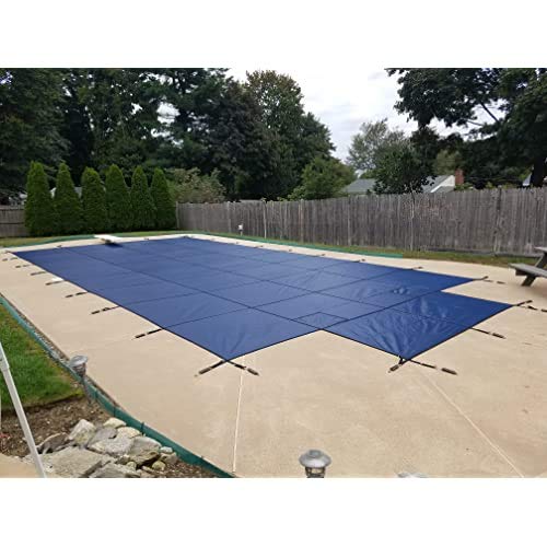 WaterWarden Inground Pool Safety Cover 18’ x 36’ Blue Mesh