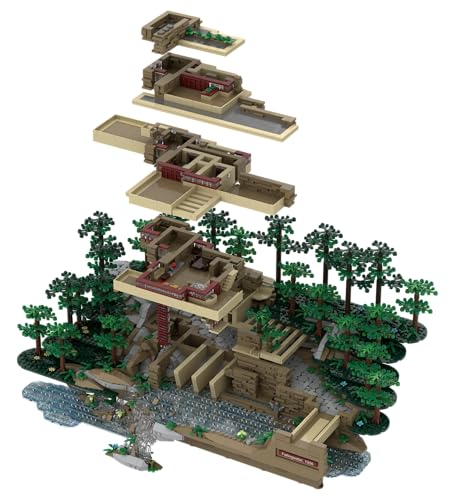 The Atom Brick Fallingwater Building Set