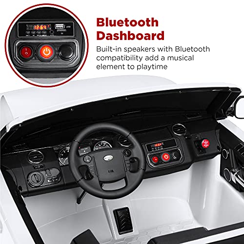 Best Choice Products 12V Land Rover Ride-On Car Toy with Remote & MP3 - White