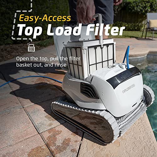 Dolphin Explorer E50 Wi-Fi Robotic Pool Vacuum Cleaner White