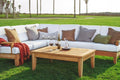 TeakStation Sunbrela Fabric Cushions for Atnas 5pc Sectional Sofa Set