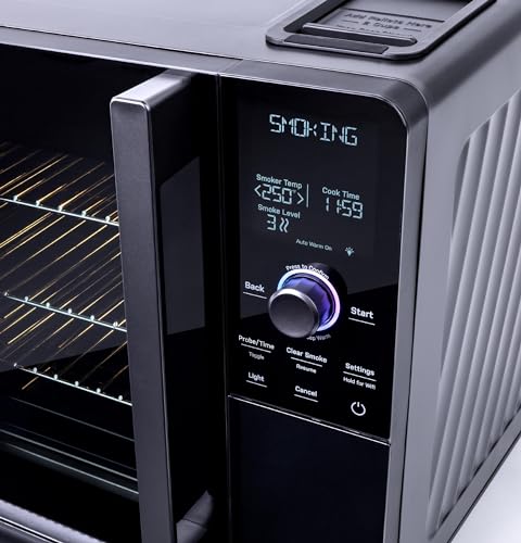 Profile GE Profile™ Smart Indoor Pellet Smoker with Active Smoke Filtration, WiFi Connected, Countertop BBQ Appliance Carbon Black