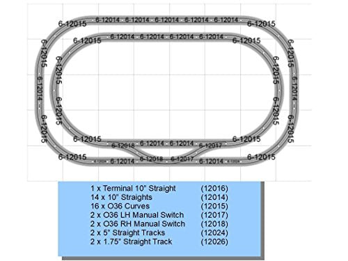 FastRack Main Line Loop Track Pack 5'x8'