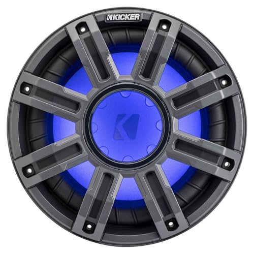 KICKER 10-Inch Premium Marine Subwoofer & Amp Bundle