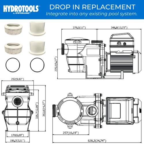 Swimline Hydrotools Variable Speed Pool Pump Beige