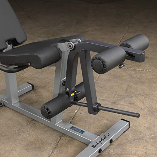 Body-Solid Leg Extension & Leg Curl Machine Grey/Black