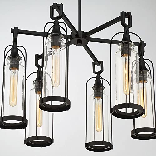Eurofase Yasmin 6-Light Outdoor Pendant Vintage Style Aged Gold