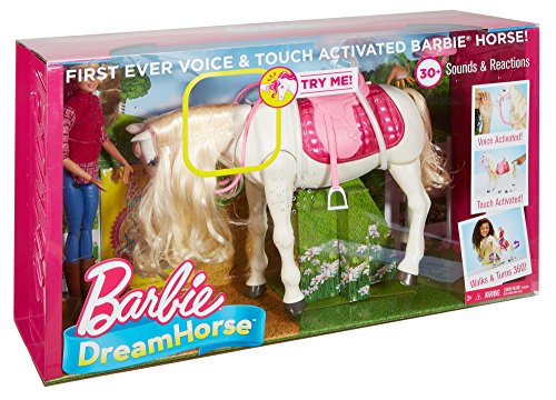 Barbie Dream Horse & Doll Blonde White